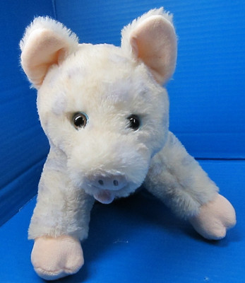 Morey s Piers Waterpark Wildwood NJ Gray Spotted Pig Dog Plush 10''