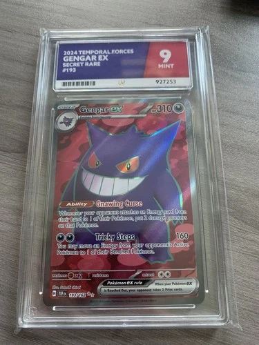 Pokémon TCG Gengar EX 193/162 Ace 9 Temperal Forces Secret Rare Full Art Mint