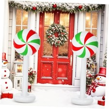 Pcs Christmas Inflatable Outdoor Decorations 4 FT Christmas Candy 2 Green Candy