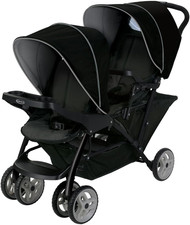 Graco Stadium Duo Click Connect Tandem Double Pushchair/Stroller, Car Seat Comp