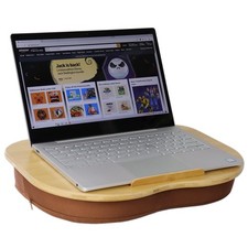 Lap Desk for Laptop with Cushion-Fits up to 15 inch, Bamboo Computer Laptop S...
