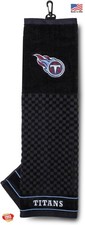Team Golf NFL Tennessee Titans Embroidered Checkered Golf Towel