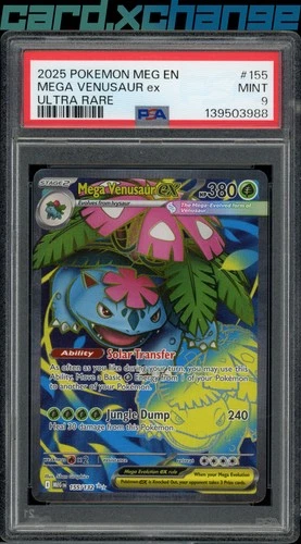 ME01: Mega Evolution #155/132 Mega Venusaur ex PSA 9