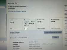 Placa Base portatil HP G62 / Core I3 / 4GB RAM