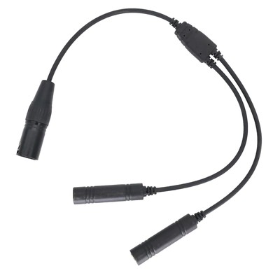 Aviation Headset GA Dual Plugs Cable Replacement  For Airbus 5 Pin XLR Headset