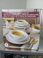 Over and Back St. Germain 12-Piece Porcelain Dinnerware Set – New in Box