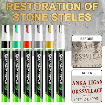 Stein Ausbesserungsstift Markierungsstift für Grabstein Inschrift Restauration - Bild 1 von 4