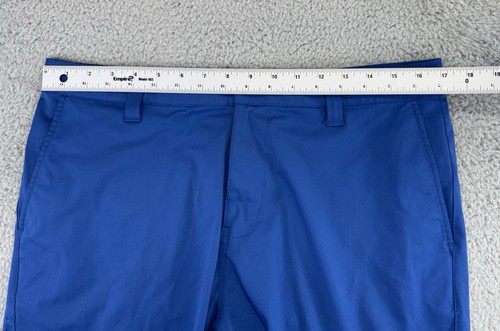 Rhone Commuter Shorts Mens 33x8.5 Blue Flat Front Chino Casual Flex Golf - Picture 8 of 11