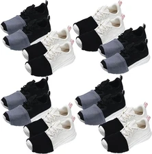 8 Pairs Dance Socks for Smooth Floors Over Sneakers Dancing Shoe Covers New