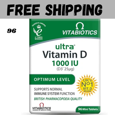 Vitamin D Tablets 1000IU, Vitabiotics Ultra