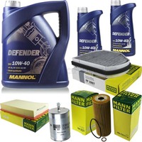 Mann Inspektionspaket 7L Mannol Defender 10W-40 FüR Mercedes-Benz E-Klasse