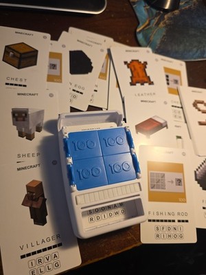MINECRAFT Poptacular 100 Pics Quiz Activity Flash Card Game for Ages 6 & Up RARE