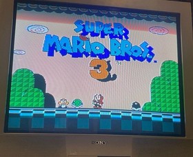 Nintendo NES Challenge Set Complete Console Cables Mario 3 Game Box Tested Works