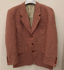 Vintage Infinitif Homme houndstooth pure wool classic jacket blazer 42R