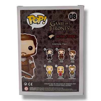 Funko Pop! Game of Thrones # 08 - Robb Stark BOX CREASES Vinyl
