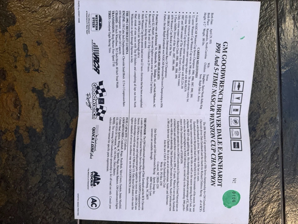 Remolque tractor Dale Earnhardt #3 GM GOODWRENCH RACING y juego de 2 carros Foto 4 de 4