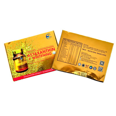 Phyto Astaxanthin Plus 30 caps Original Glowing Skin New Ship From Malaysia