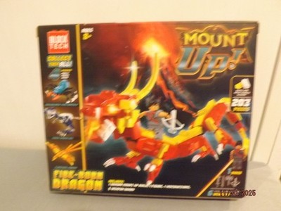 Block Tech Mount Up Fire-Born Dragon 203 Piece Block Set NEW