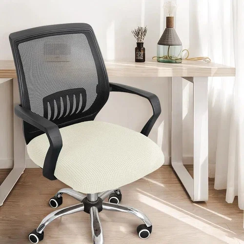 Cubierta de silla de computadora de oficina elástica giratoria protectora de asiento de trabajo de escritorio - Imagen 11 de 37