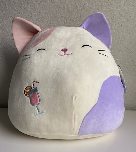 Squishmallow CARLOTA CALICO CAT 16” Soft Plush Kitty Spring Summer Kellytoy NEW