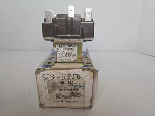 White-Rodgers 90-340 Type 91 Relay General Purpose Fan 12A @125VAC 24VAC