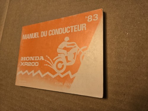 honda xr200 owner's manual , manuel du conducteur 1983 - Picture 6 of 11