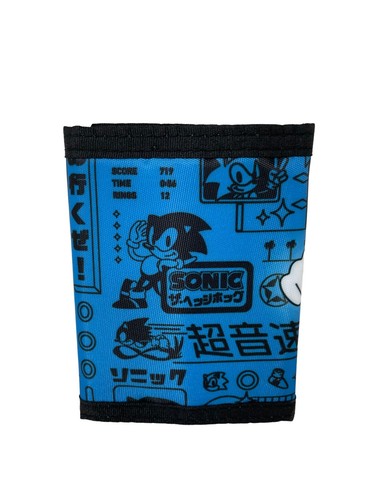 Sonic the Hedgehog Blue Trifold Wallet - Picture 2 of 4