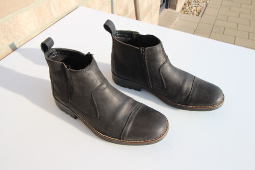 Rieker Antistress Herren Boots Stiefeletten gefüttert Gr. 42 Leder Schwarz - Bild 4 von 16