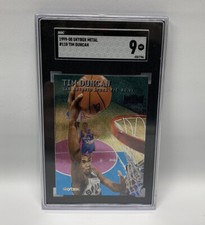 1999-00 Skybox Metal #110 Tim Duncan SGC 9 Mint  SUPER LOW POP ~ HARD 2 GRADE