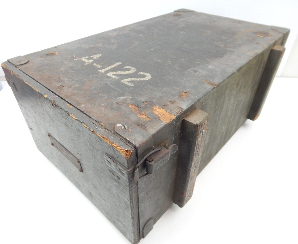 VTG U.S. Army Signal Corps Cabinet CH-129 Wood Storage Crate