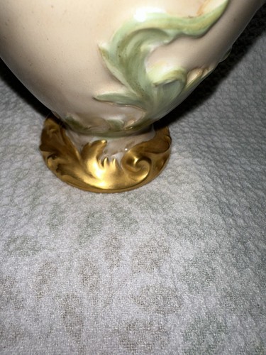 ANTIQUE LEONARD VIENNA PORCELAIN VASE 7 Inches AUSTRIA Vintage - Picture 5 of 10