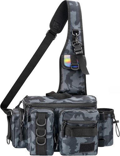 Tragbare Angel Bauchtasche - Organisierte Sling Bag mit atmungsaktivem Netz Komfort - Bild 3 von 10