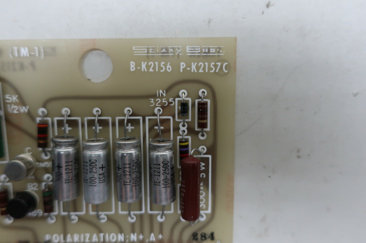 Sciaky Bros B-K2156 P-K2157C Timer Tm-1 Pcb Circuit Board Obfite, opłacalne