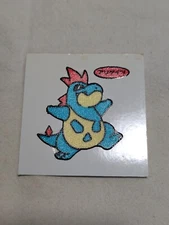 Croconaw Pokemon Daiichi Pan Promo Mini Bread Sticker Japanese Nintendo A6407