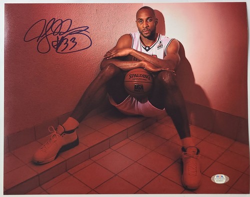 HOF Alonzo Mourning Signed Auto 11x14 Photo PSA/DNA Sticker - Picture 7 of 7