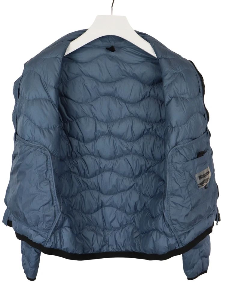 BLAUER Jacket Men's XL Full Zip High Neck Down Filled Quilted - Image 2 of 4