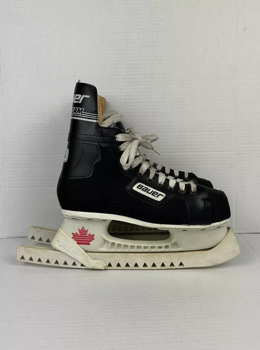Bauer Pro Team Ice Skates for Ice Hockey Shoes Men’s Size 7 with Blade Guards