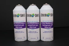 Enviro-Safe Auto R134a Replacement Refrigerant with Stop Leak, case of 3