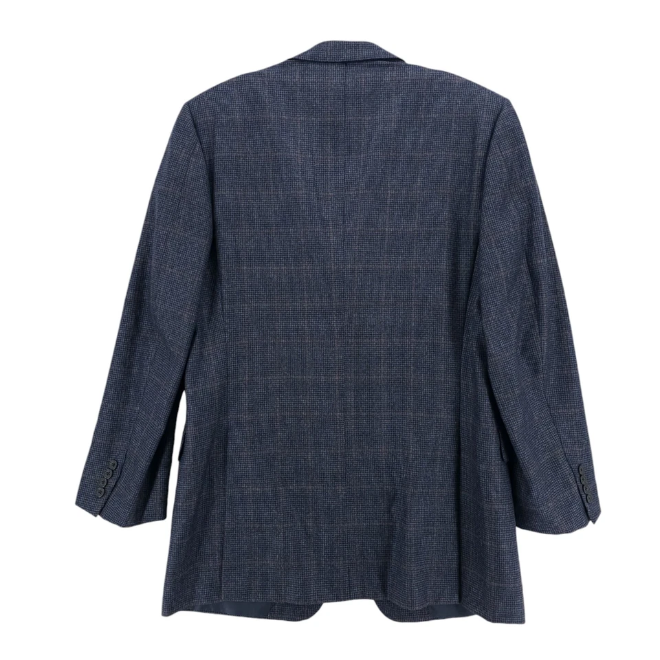 Chaqueta Blazer Hickey Freeman Azul Madison 3 Botones Mezcla Lana Cachemira 42 L Foto 3 de 4