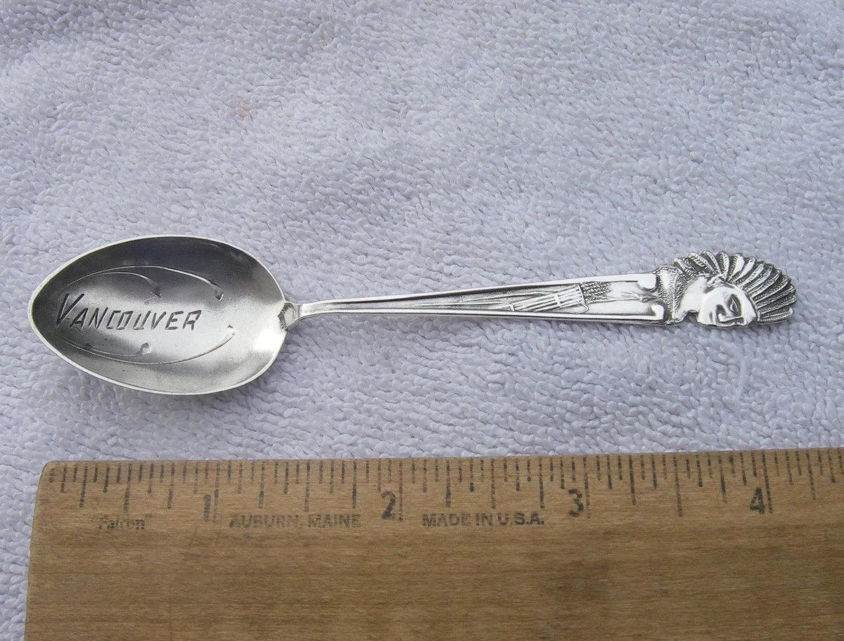 Vintage VANCOUVER Canada Sterling Souvenir Demi Spoon BM CO.-NR