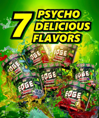 PSYCHO PHARMA EDGE OF INSANITY Pre Workout Energy Focus Endurance 25 Servings