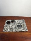 Abstract Dining Wool Rug Handmade Black Small Table Mat Indien Kitchen Placemat