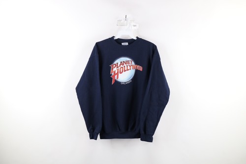 Vintage 90s Planet Hollywood Boys XL Spell Out Orlando Crewneck Sweatshirt Blue