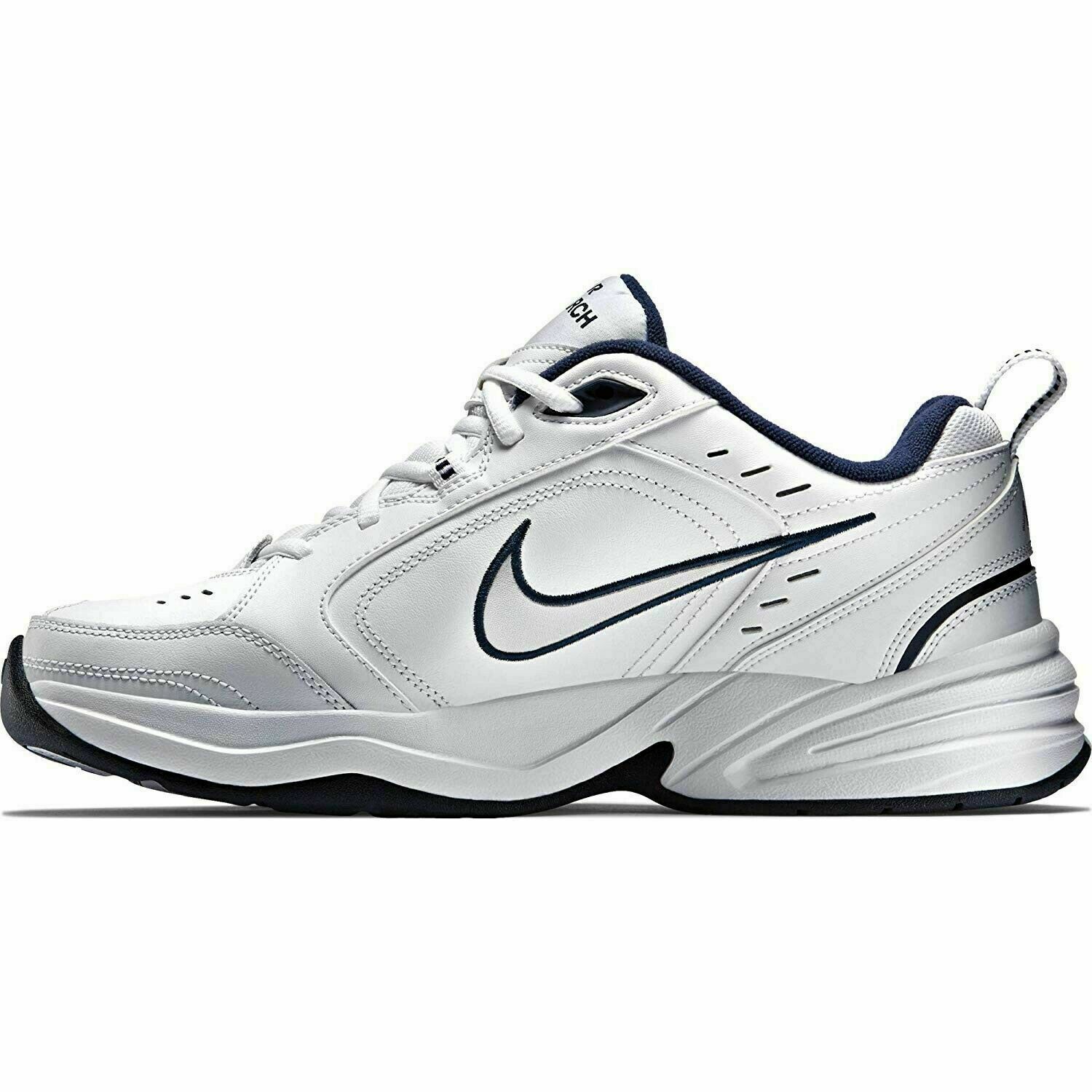 Nike Air Monarch IV-WHITE/METALLIC S-11.5