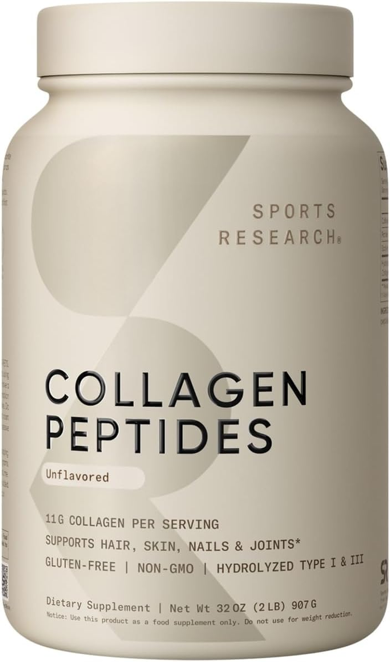 Collagen Peptides - Hydrolyzed Type 1 & 3 Collagen Powder Protein Supplement for