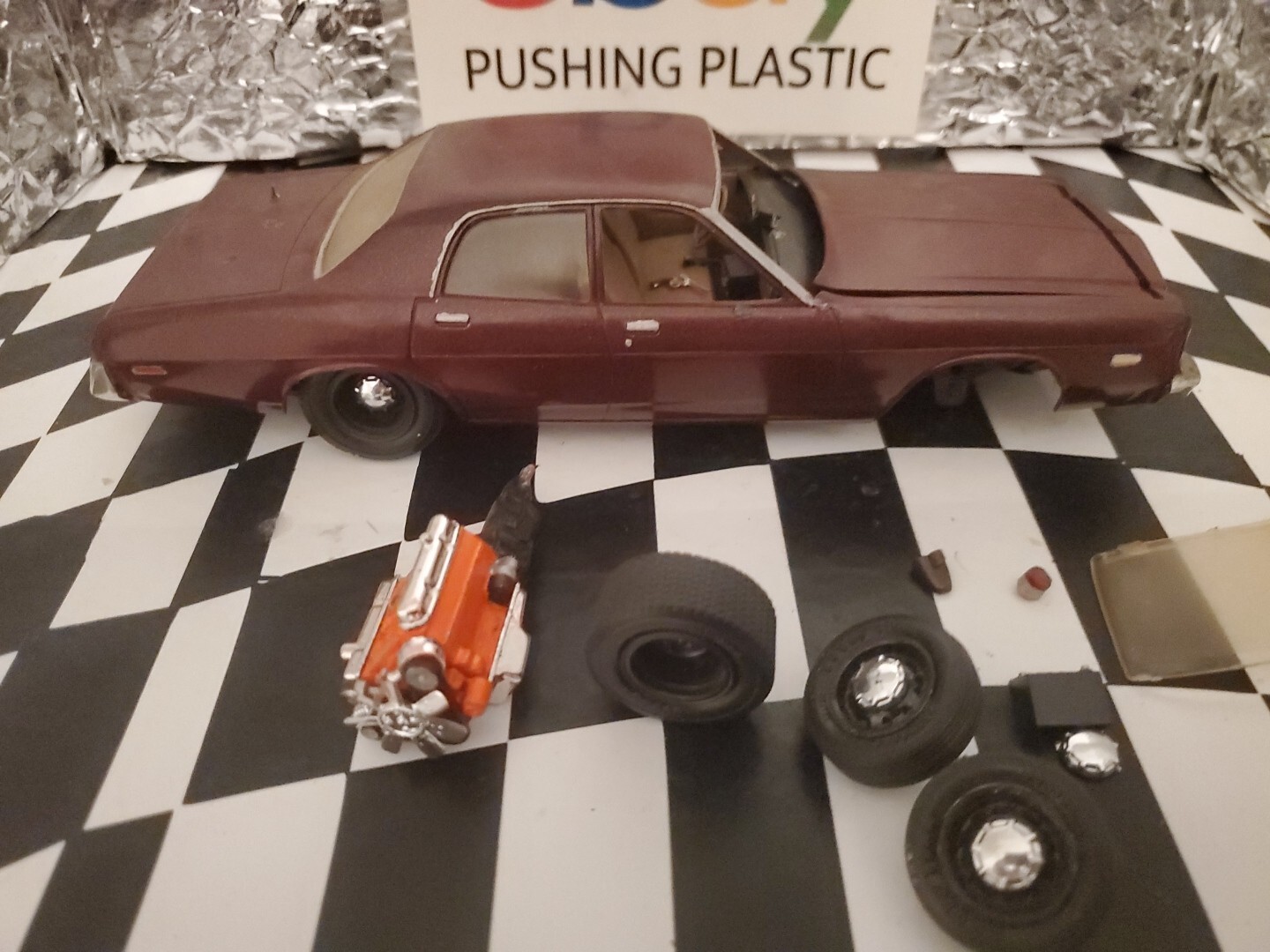 MODEL CAR PARTS MPC DODGE MONACO POLICE CAR PARTS GOOD STUFF LEFT eBay