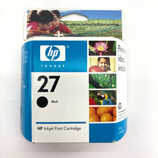 New HP 27 Black Ink Cartridge C8727AN Factory Sealed Old Stock 2004