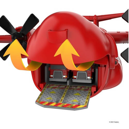 Micro Machines Fire & Rescue CARGO TRANSPORTER Playset Holds 16+ Vehicles w- Car - Picture 6 of 9