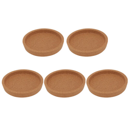 5pcs Heat- Resistant Dinner Pads Round Dish Pads Cork Round Coasters