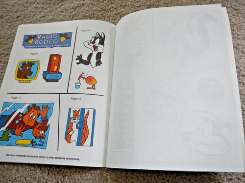 VINTAGE THE TAMING OF PEPE LE PEW - LE STICKER BOOK - 1996 WARNER BROS. - UNUSED - Picture 17 of 22
